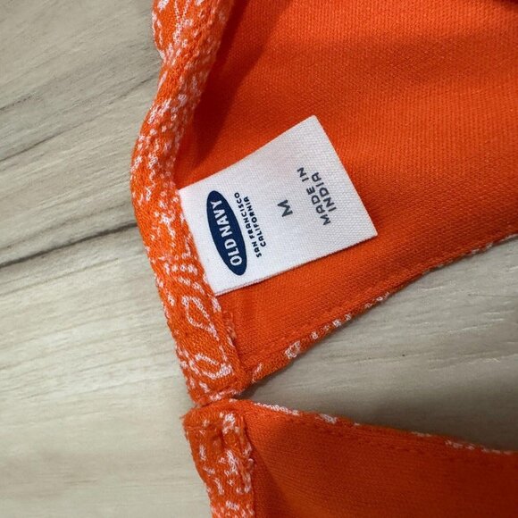 Women’s‎ Old Navy Orange Dress Size Medium M  Open Sleeves Boho - Picture 3 of 9